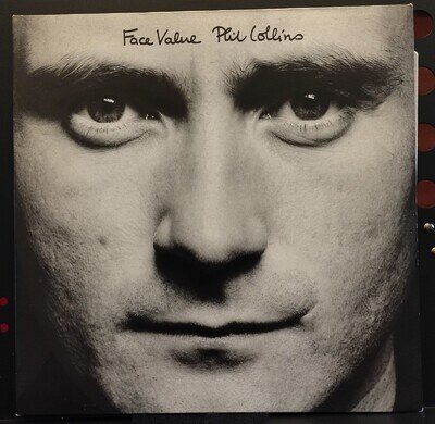 Phil Collins "Face Value" 12' Vinyl LP (1981) Virgin V2185 *Very Good Condition*
