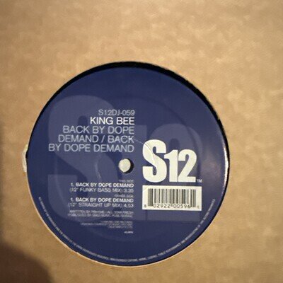 King Bee - Back By Dope Demand - Used Vinyl Record 12 - U16669z