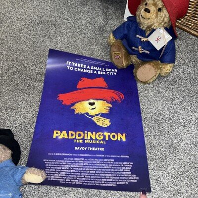 PADDINGTON THE MUSICAL SHOW POSTER SAVOY THEATRE LONDON NEW