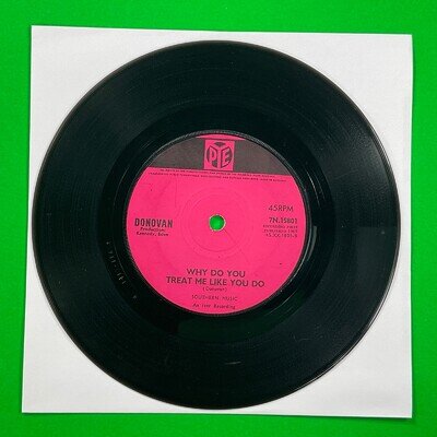 Donovan, Catch the Wind/Why DO YOU Treat ME Like YOU Do 7’ Vinyl Single Record