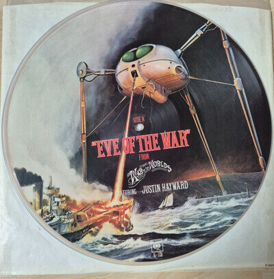 Jeff Wayne-Eve Of The War (Justin Haywood) - 12" Picture Disc Single (White Rim)