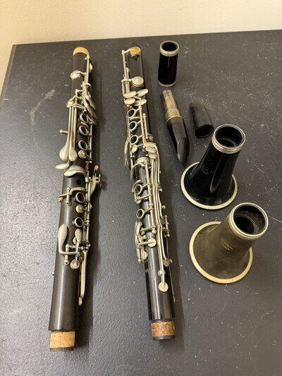 Antique Clarinet Parts Vintage Old Clarinet LOT