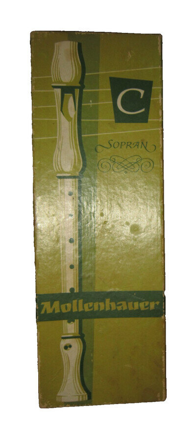 Mollenhauer Vintage C Soprano Recorder Wood Blockflote German Mint