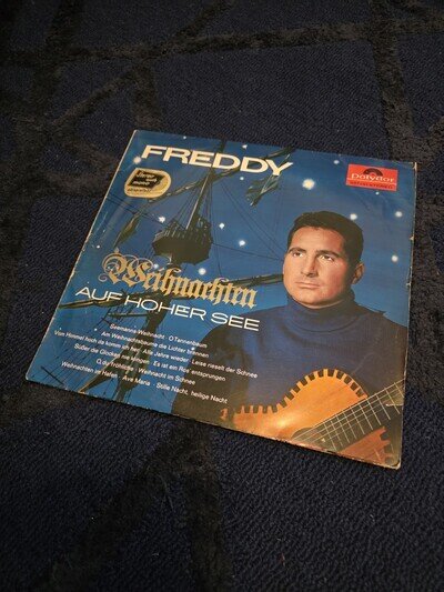 Vintage Freddy Quinn "Weihnachten Auf Hoher See 1972 Christmas Record LP