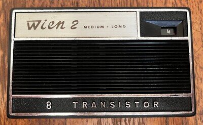 Vintage Wien 2 - portable 8 Transistor Radio - Medium / Long Waves