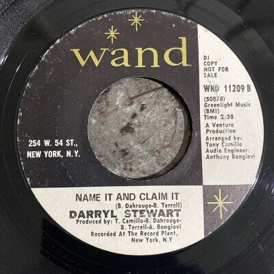 DARRYL STEWART - NAME IT AND CLAIM IT