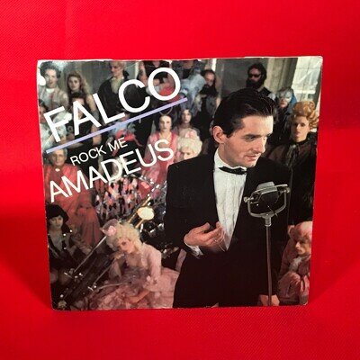 FALCO Rock Me Amadeus 1985 UK 7" vinyl single original 45 Urban Tropical C