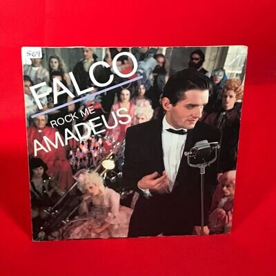 FALCO Rock Me Amadeus 1985 UK 7" vinyl single original 45 Urban Tropical D