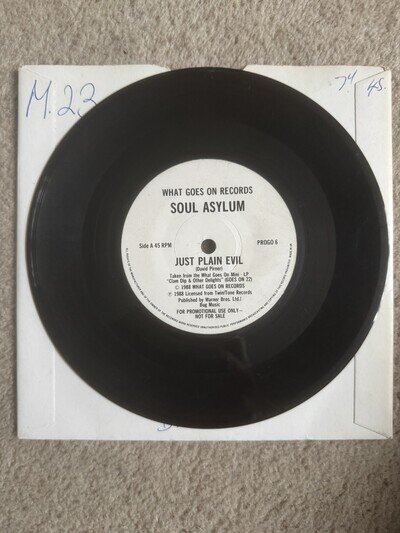 Soul Asylum. Just Plain Evil. Promo Copy 7”
