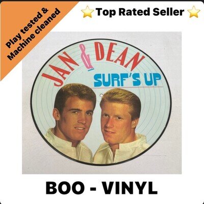 Jan & Dean - Surf's Up 1986 Picture Disc Excellent Condition LP Vinyl