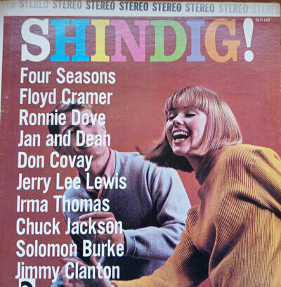 Shindig Lp DLP 190 SIXTIES JAN AND DEAN FOUR SEASONS SOLOMON BURKE