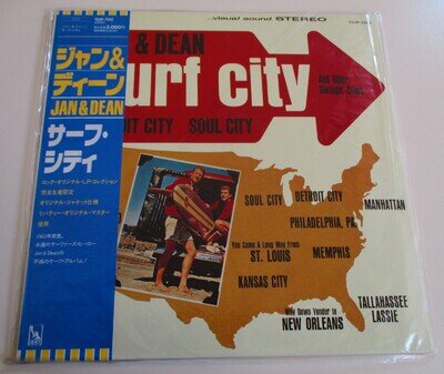 Jan & Dean 'SURF CITY & OTHER SWINGIN' CITIES' 12" LP New/Unplayed - Jap/Toshiba