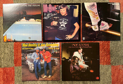Collection of vinyl albums by Moe Bandy