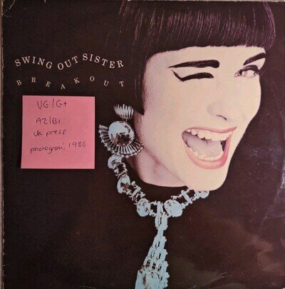 Swing Out Sister ‎Breakout Vinyl Record VG/G+ SWING 212 1986