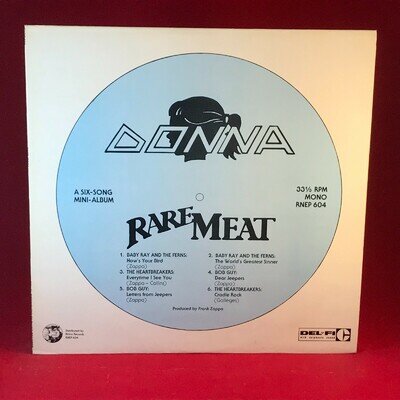 FRANK ZAPPA Rare Meat 1983 US mini-LP vinyl Baby Ray & The Ferns Bob Guy