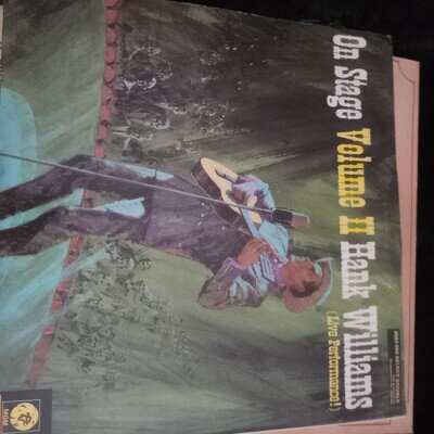 HANK WILLIAMS: on stage volume 2 MGM 12" LP 33 RPM