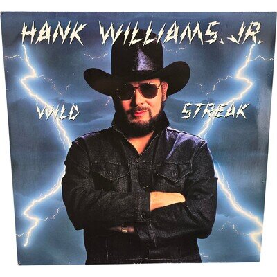 Hank Williams Jr Wild Streak 1988 LP Vinyl Record Curb Warner Bros