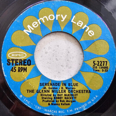 The Glenn Miller Orchestra – Serenade In Blue / Pennsylvania 6-5000 - Reissue 7"