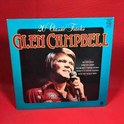 GLEN CAMPBELL 20 Classic Tracks 1981 UK vinyl LP Rhinestone Cowboy Galveston