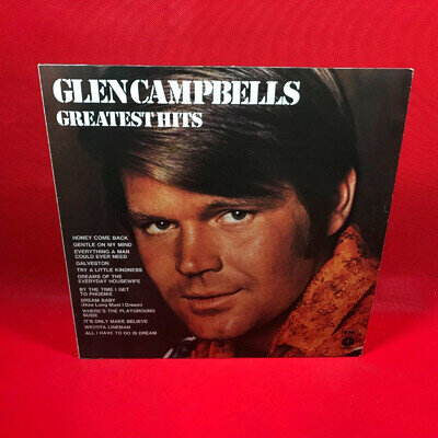 GLEN CAMPBELL Greatest Hits 1971 UK Vinyl LP Wichita Lineman best of Glenn
