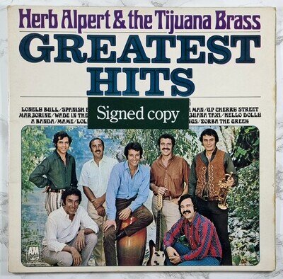 Herb Alpert - SIGNED BY HERB ALPERT - & The Tijuana Brass - Greatest Hits - 1970