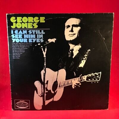 GEORGE JONES I Can Still See Him In Your Eyes 1974 USA Vinyl LP Hello Darlin'