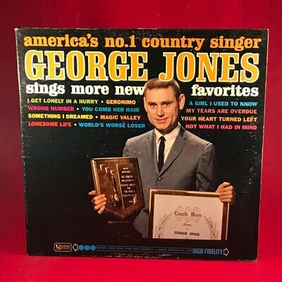 GEORGE JONES Sings More New Favorites 1964 US MONO Vinyl LP record