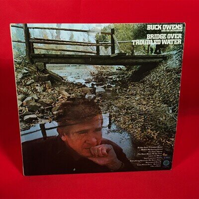 BUCK OWENS & HIS BUCKAROOS Bridge Over Troubled Water 1971 UK vinyl LP original