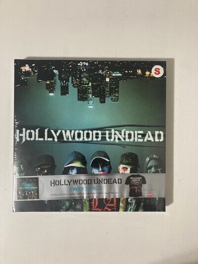 HOLLYWOOD UNDEAD SWAN SONGS NEW SEALED T-shirt Small Colored VINYL Box Set
