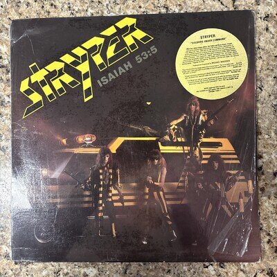 Stryper LP Vinyl Record Soldiers Under Command 1985 Enigma Shrink/Hype/Price tag