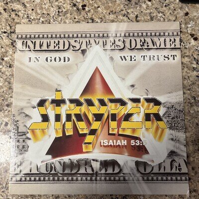 Stryper "In God We Trust" Vinyl LP w/ OIS/Insert/Merch Form1988 Enigma D1-73317