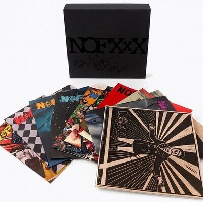 NOFX “NOFXxX” 10x10 Vinyl Box Set-LIMITED SPLATTER BTTG, Signed By Fat Mike!