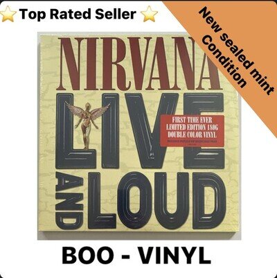 Nirvana Live And Loud Double Coloured Vinyl With VIP Pass Sealed Vinyl MINT