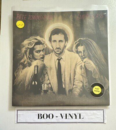 Pete Townshend “Empty Glass” 1980 UK Vinyl Lp Record First Press EX / VG+