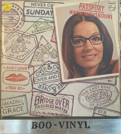 Nana Mouskouri - Passport - 1976 vinyl LP NEAR MINT Philips 9101 061