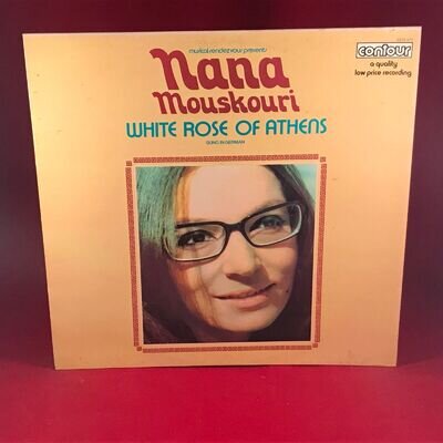 NANA MOUSKOURI White Rose Of Athens 1972 UK Vinyl LP Contour record