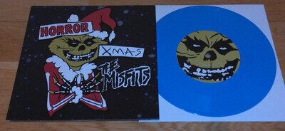 THE MISFITS - HORROR XMAS - MR. GRINCH - BLUE CHRISTMAS - BLUE VINYL EXCELLENT