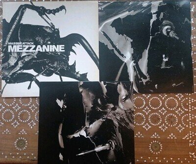 Massive Attack Mezzanine Double LP - FIRST PRESS! Excellent WBRLP4 EX Vinyl