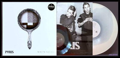 PVRIS ‎White Noise LP on GREY/WHITE VINYL New SEALED Deluxe w/BONUS 7"