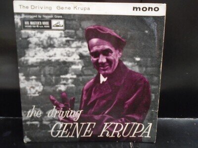 GENE KRUPA E.P " THE DRIVING GENE KRUPA " Or. UK H.M.V.EX+ COND.IN Or.PIC SL.