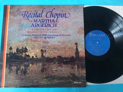ARGERICH: CHOPIN RECITAL MAZURKAS VINYL LP (1981) FORLANE 3519 NM