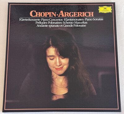 CHOPIN Piano Sonatas Concertos MARTHA ARGERICH 1978 ED1 DGG STEREO 4LP NM MINT