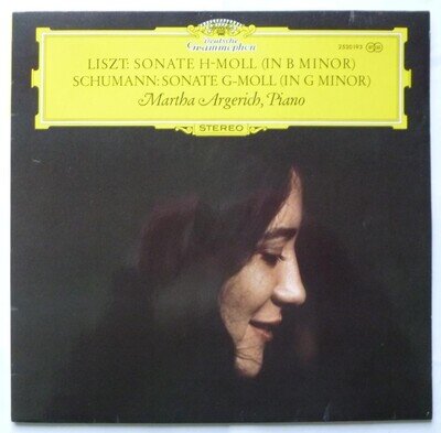 Martha Argerich Liszt Schumann LP Deutsch Grammophon 2530193 VG/EX 1972 there is