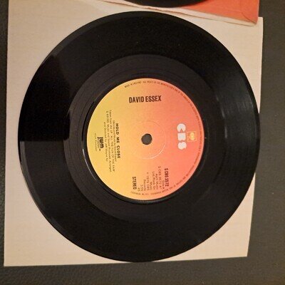 David Essex, x 2 Silver Dream Machine & Hold Me Close Vinyl Records 7" Single -