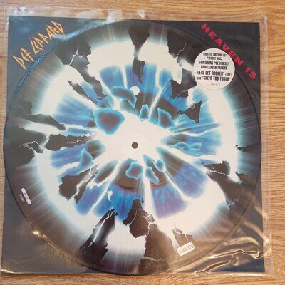 Def Leppard Heaven is 12" inch vinyl limited edition numbered picture disc