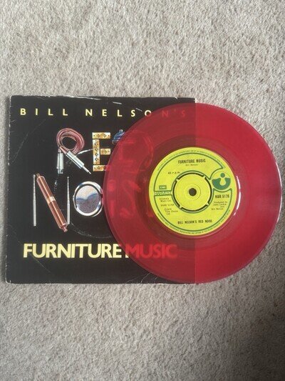 Bill Nelson's Red Noise - Furniture Music - Original UK 1979 7" Single RED VINYL