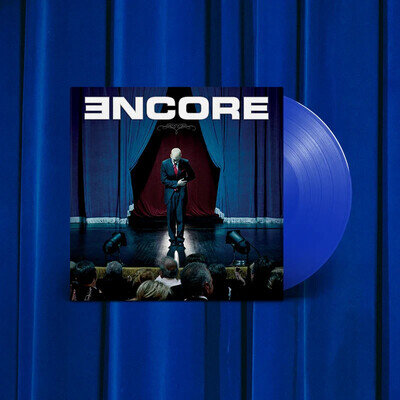EMINEM - ENCORE X 20TH ANNIVERSARY ROYAL BLUE DOUBLE VINYL LP