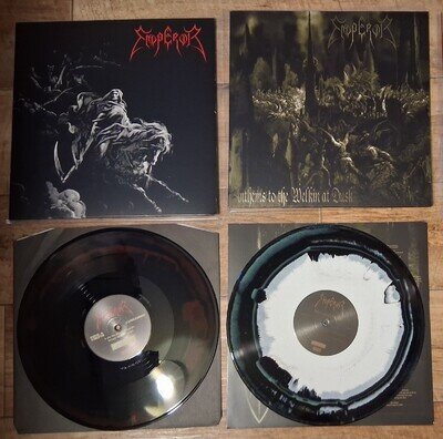 Emperor 2 coloured vinyl records anthems welkin dusk with posters ihsahn marduk