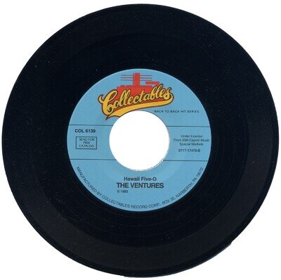 THE VENTURES "HAWAII FIVE-O c/w WALK DON'T RUN" 1960s SURF