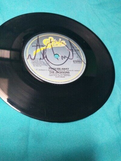 Michael Jackson SIGNED Vinyl The Jacksons Single Record Album Autograph